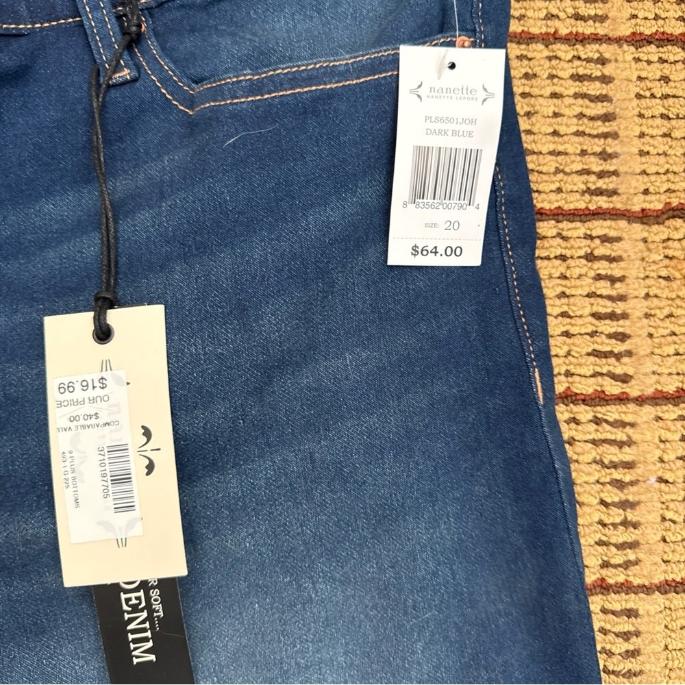 Nanette Lepore Dark Blue High Rise Jeans shorts - Picture 4 of 8